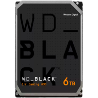 WD Tvrdi disk Desktop, 6 TB, 3,5", 7200 o/min, 128 MB, SATA, crna